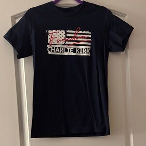 Navy Freedom Charlie Kirk T-Shirt
